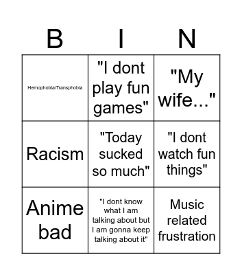 Mike bingo Card