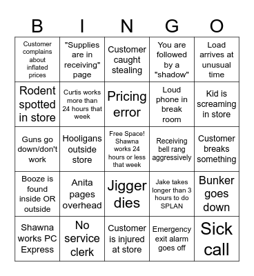King's Weekly Bingo! (Thursday to Wednesday) Bingo Card
