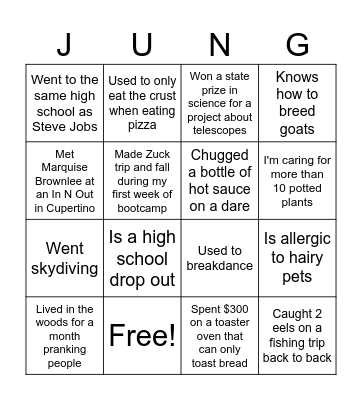 [SWIRL] Icebreaker Bingo Card