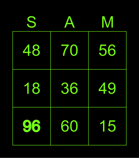 29/08/2023 Bingo Card