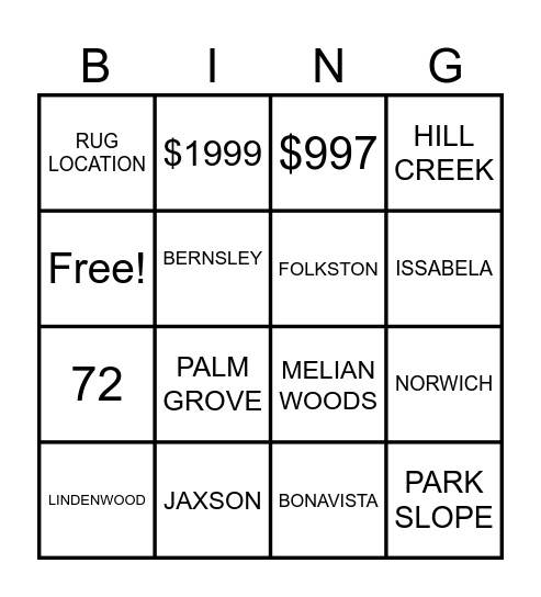 LABOR DAY PROMOS Bingo Card