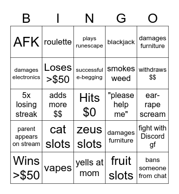 Bossman Bingo Card