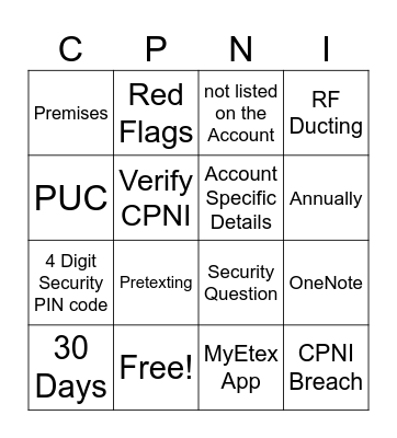Technical Support Bingo Card