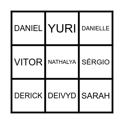 Estágio I E Bingo Card