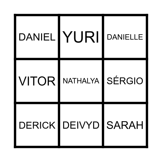 Estágio I E Bingo Card