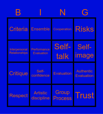 Week 2 Vocab Bingo Card