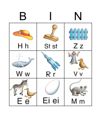 Karibu ABC Bingo Card