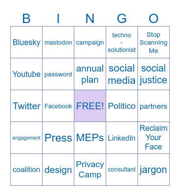 CC team's take on Q1 + Q2 Bingo Card