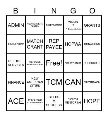 LSS Bingo Card