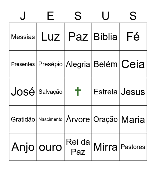 Célula Ser Livre Bingo Card