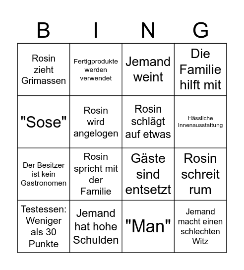 Bokeh Bingo Card