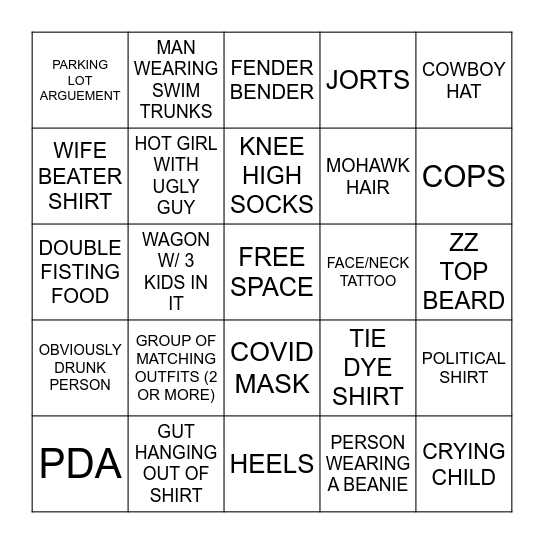 STATE FAIR BINGO 2023 Bingo Card