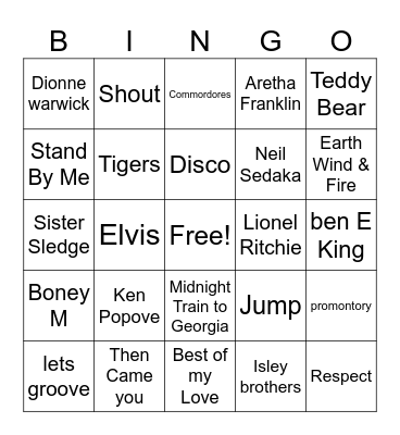 0923 GM 2 Music & trivia Large T Bingo Card