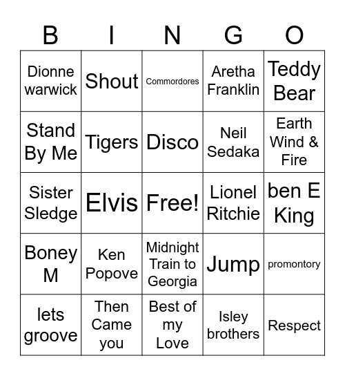 0923 GM 2 Music & trivia Large T Bingo Card