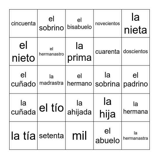 Ch 3 - Whole Chapter Bingo Card