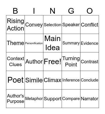 STAAR MIXER!!! Bingo Card