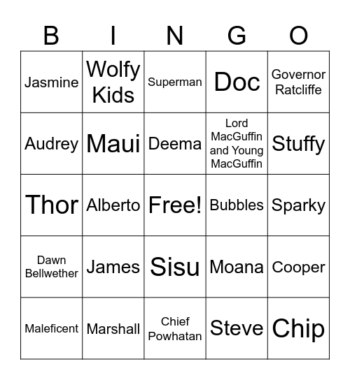 01Mon815 - Tracker Bingo Card