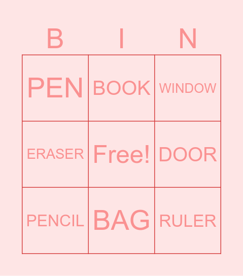 ตัวอักษรภาษาอังกฤษ Bingo Card
