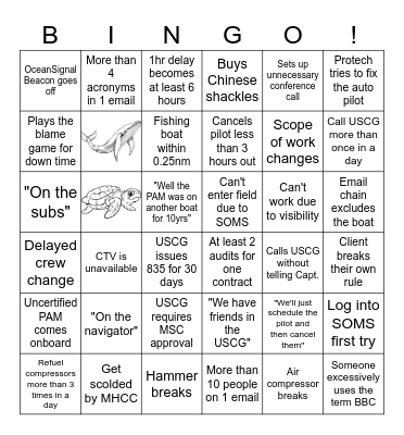 Offshore Wind Bingo Card
