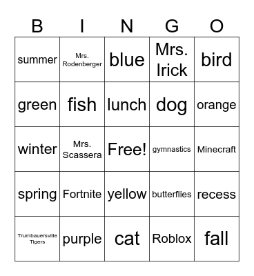 GET TO KNOW ME BINGO Card