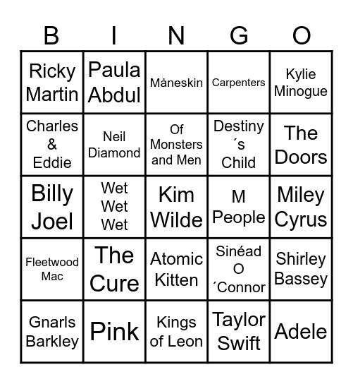 💔Bingo 38💔 Bingo Card