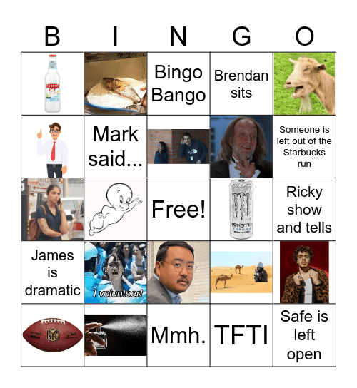 EST Bingo Card