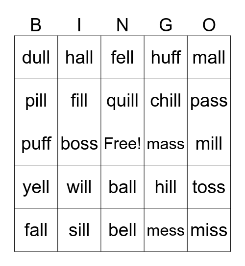 1.4 Bingo Card