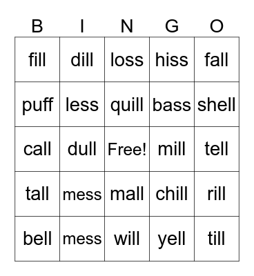 1.4 Bingo Card