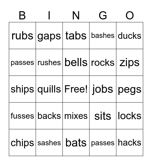 1.6 Bingo Card