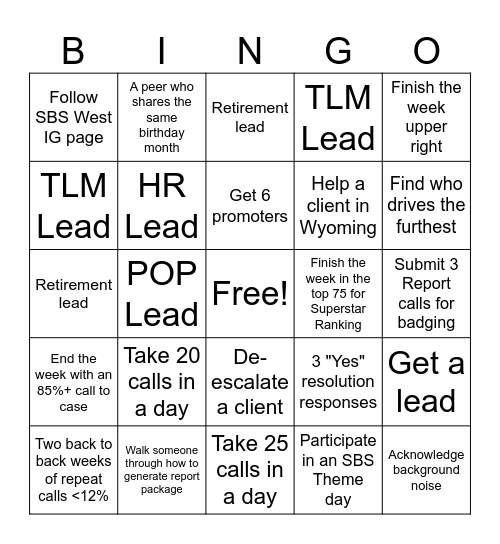 Schultz is the Shizzz Bingo Card