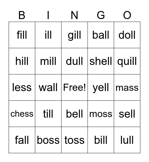 1.4 Bingo Card