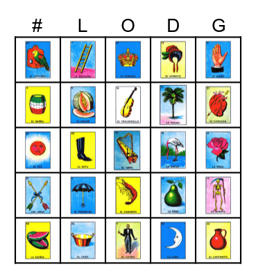 LODG LOTERIA Bingo Card
