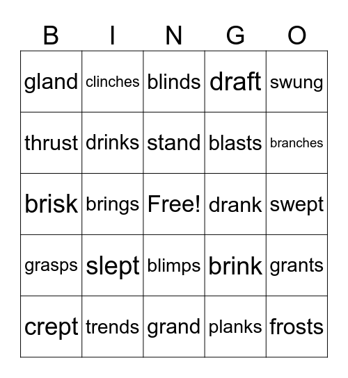 2.4 Bingo Card