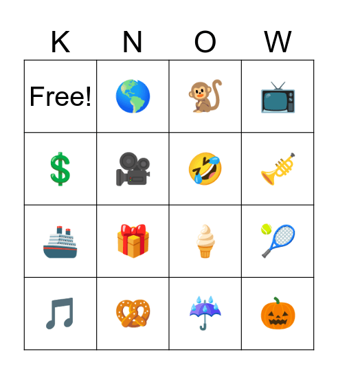 GETTING TO KNOW MY CLASS Bingo Card