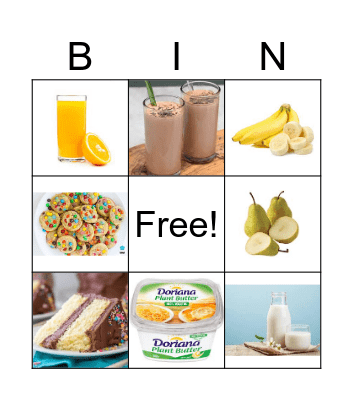 Breakfast Bingo Card