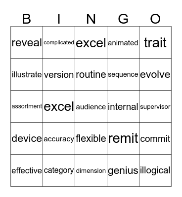 Computers - Changing Times Bingo Card