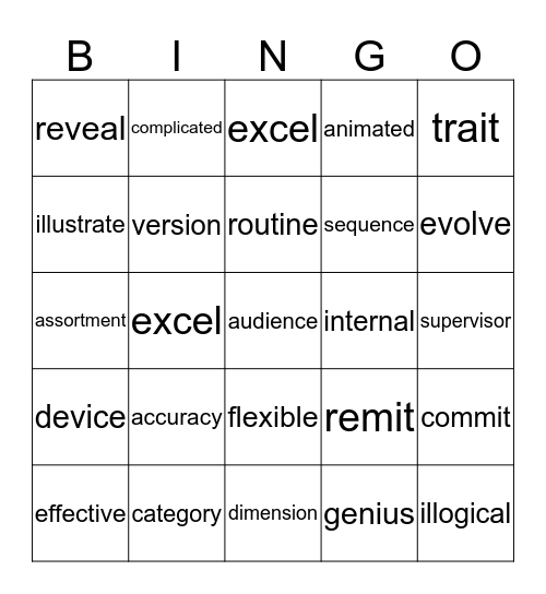 Computers - Changing Times Bingo Card