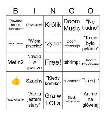 MPraTE bingo Card