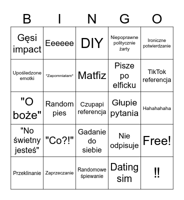 Konstel Bingo Card