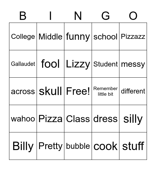 Unit 2 Bingo-Double Letters Bingo Card