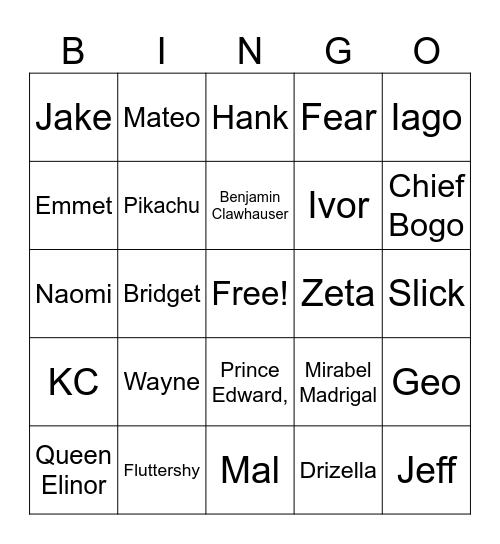 01Mon420 - Marshall Bingo Card