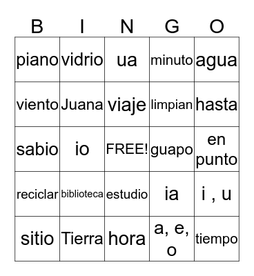 Bingo Card