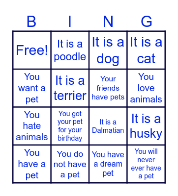 Bingo zee Bingo Card