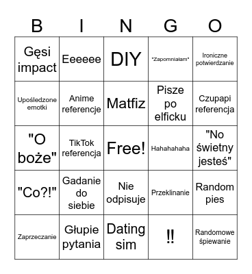 Konstel Bingo Card