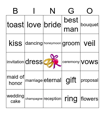 BRIDAL BINGO Card