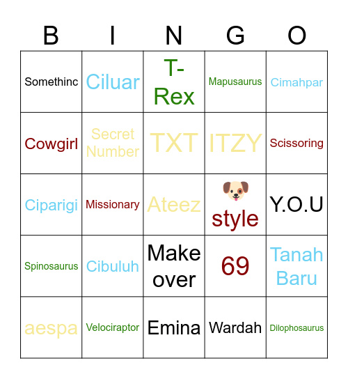 Emrys Bingo Card