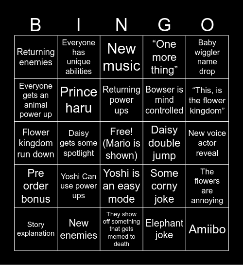 Wondirect Bingo Card