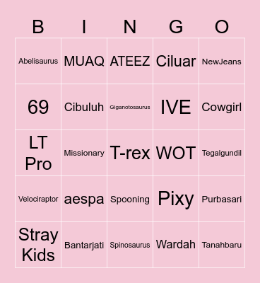 Aurel's Bingo Card