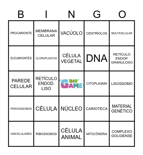 Bingo - Citologia Bingo Card