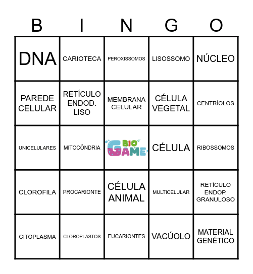 Bingo Citologia Bingo Card